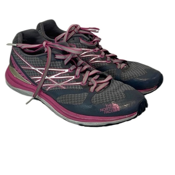 The North Face Ultra Cardiac Grays and pink Women's Trail Running Shoes US 8 - Picture 1 of 15
